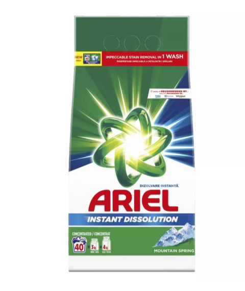 Detergent ARIEL Mountain Spring, automat, 40 spalari, 3kg